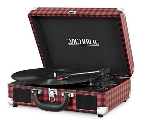 Tocadiscos Maleta Bluetooth Victrola Vintage De 3