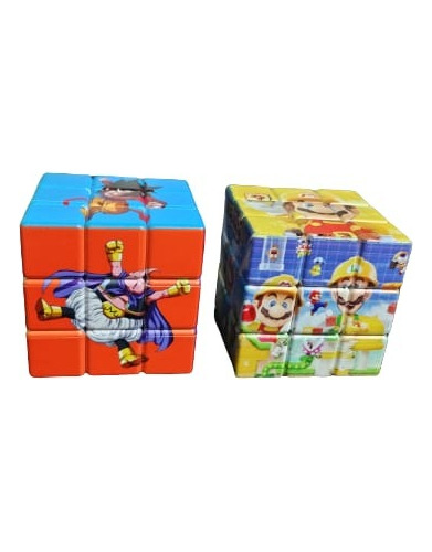 2 Cubos Rubik Goku Super Saiyajin, Mario Anti Estres Puzzle