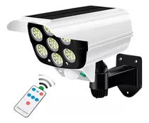 Comprar Lámpara Solar Simula Cámara Seguridad Con Sensor Movimiento