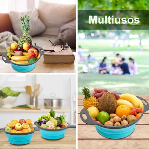 Coladores Plegables, Juego De Coladores, 2 Coladores Para