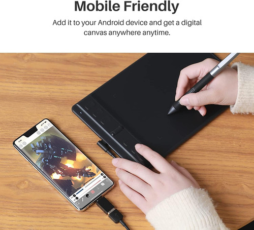 Tableta De Dibujo Huion H641p , Para Windows, Mac, Android