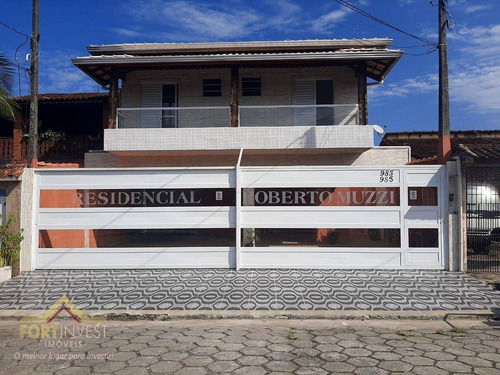 Imagem 1 de 21 de Linda Casa De Condomínio, Sobreposta Com Ampla Sacada Por R$ 210.000,00 - Aceita Financiamento No Maracanã Em Praia Grande. - Ca0880