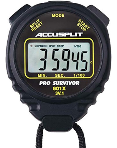 Reloj Accusplit Pro Survivor A601x Reloj Extra Grande Pantal