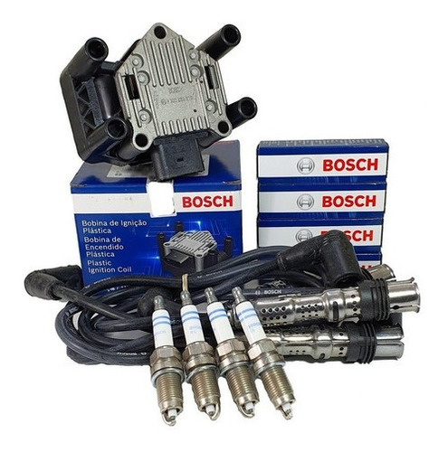 Kit Bosch Bobina+ Cables+ Bujías Vw Suran Cross 1.6 8v