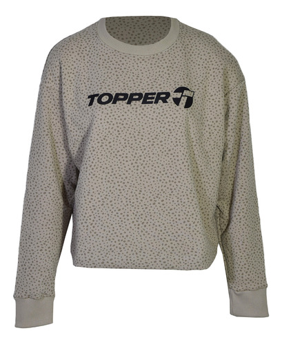 Buzo Topper Rtc Crew Comfy Mujer Beige Humus