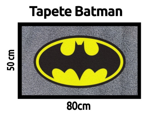 Tapete Batman De Rizo Tipo Espagueti .80m X .50m