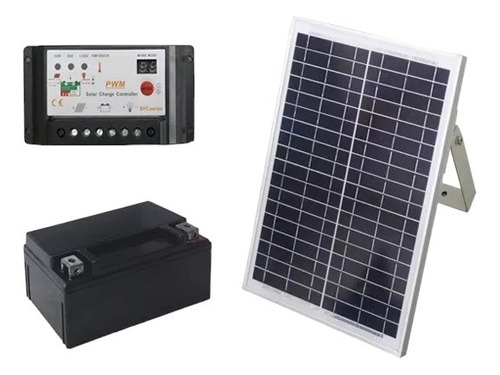 Kit Panel Solar Para Motores  Porton Corredizo O Batiente