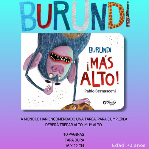 Burundi Mas Alto + A Donde Van + Un Viaje Muy Largo 3 Libros