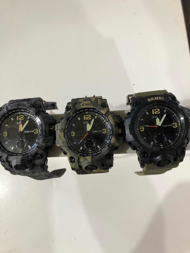 Kit 4x Relógio Militar Camuflado Funcional Promoção S/juros