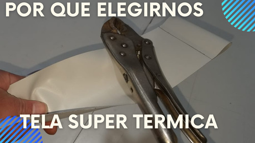 Banda Vertical Bout Fdevidrio El+térmico 1.25x1.70 Pack X 2 Gris Claro