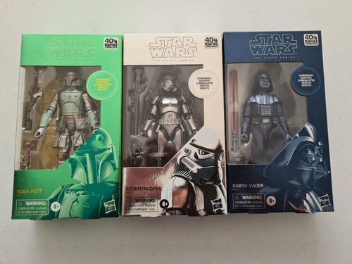 Star Wars Carbonized: Darth Vader, Boba Fett, Stormtrooper (Usado)