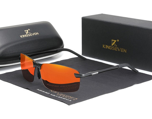 Lentes De Sol Polarizados Kingseven De Aluminio Uv400 7239