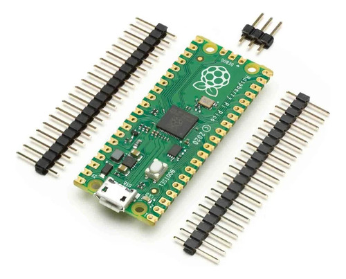 Imagen 1 de 7 de Raspberry Pi Pico Rp2040 Original + Regletas Sin Soldar