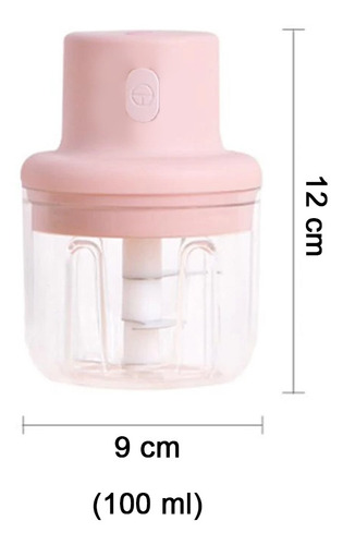 Mini Triturador De Alimentos Alho Elétrico 100 Ml C/ Lâminas