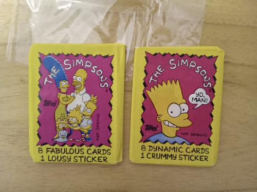 7 Figuritas The Simpsons Topps