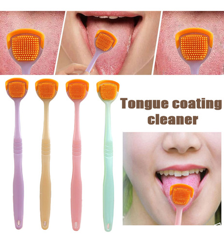Limpiador De Lengua De Silicona Limpieza De Lengua De Doble