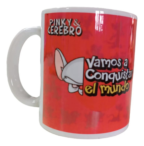  Taza  Ceramica Pinky Y Cerebro Vamos  A Conquistar El Mundo