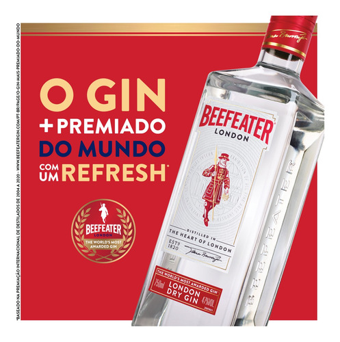 Imagem 6 de 9 de Gin London Dry 750ml Beefeater