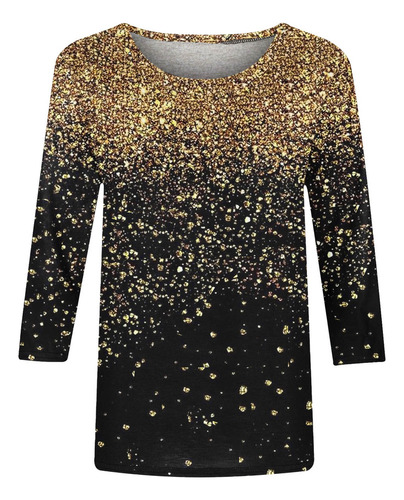 Blusa Tipo Camiseta Estampada Suave Y Moderna Para Mujer Con
