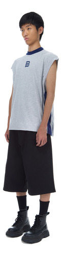 Musculosa Bullbenny Regular Fit Prepa Estampada Gris