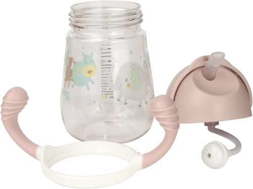 Imagem 4 de 7 de Copo De Transição Tritan Com Canudo Criança 240ml - Clingo