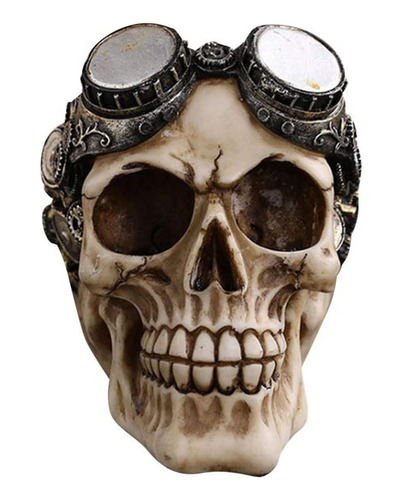 Adorno Para Acuarios Calavera Con Lentes Decoración Pecera