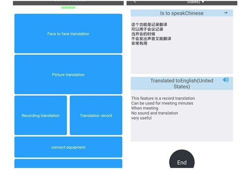 Dispositivo De Traductor De Idiomas Inteligente De Dos Vías