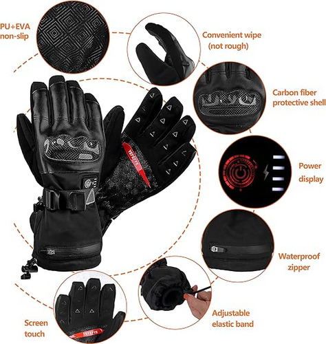 Guantes Calefactados Para Hombre O Mujer Talla L 5000mah