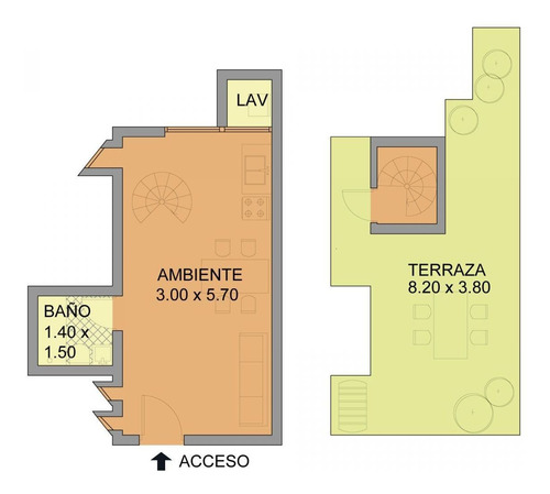 Imagen 13 de 13 de Venta Ph 1 Ambiente Almagro