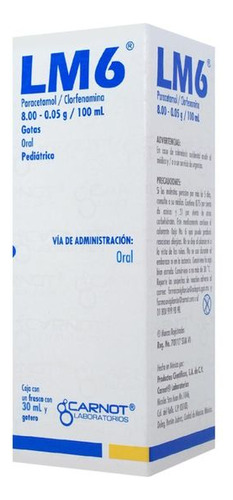 Lm6 Pediátrico 8.0-0.05g/100ml Caja Con 1 Frasco De 30ml