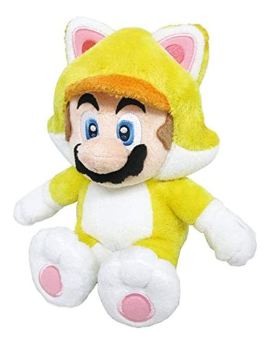 Muñeco De Peluche Super Mario 3d World Neko Cat Mario 9