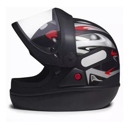 Imagem 3 de 4 de Capacete para moto integral San Marino Grafic preto-fosco tamanho 58