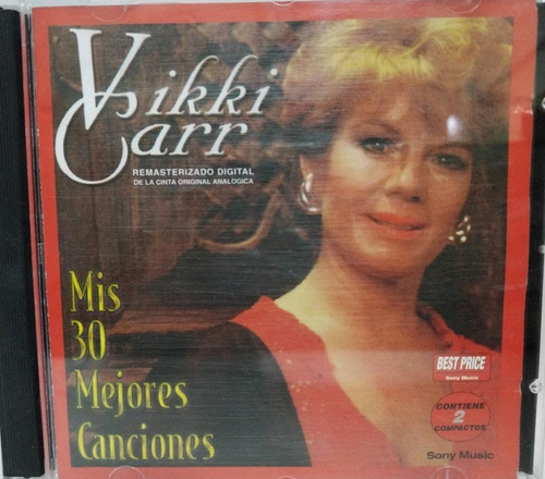 Vikki Carr Mis 30 Mejores Canciones X2 Cds La Cueva Musical