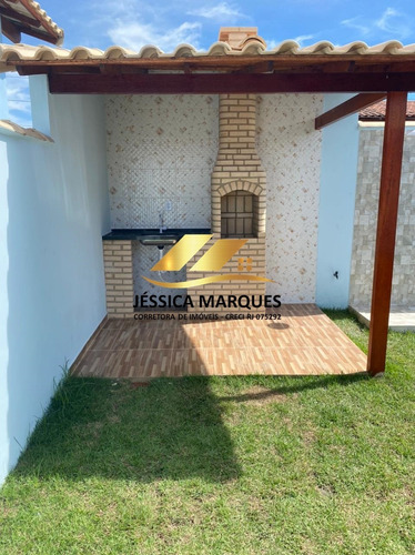 Imagem 2 de 7 de Linda Casa 2 Quartos, Piscina E Área Gourmet Em Unamar 75-1