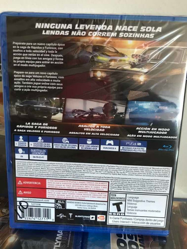 Rápidos Y Furiosos Encrucijada Ps4 Nuevo Físico Envio Gratis