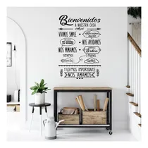 Comprar Vinilo Decorativo Pared Bienvenidos A Nuestra Casa Familia