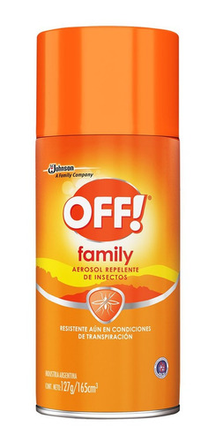 Imagen 1 de 1 de Repelente Off Family Naranja Aerosol Pack 3 Unid