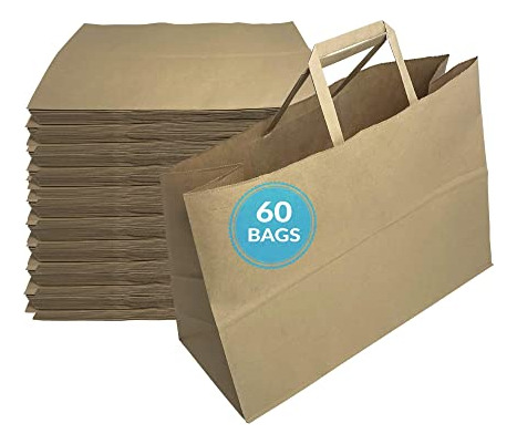 Reli. Bolsas De Papel Para La Compra | 60 Piezas | Grandes 1