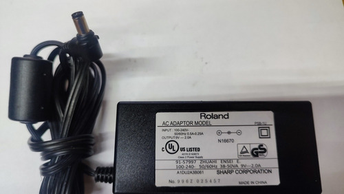 Eliminador Genérico Para Roland Spd30 -juno D-gw7-gw8 9vdc2a (Usado)