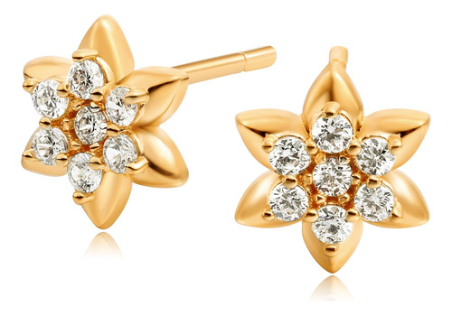 Osiana Dainty Butterfly Stud Earring Para Mujer 18k Gold Fil