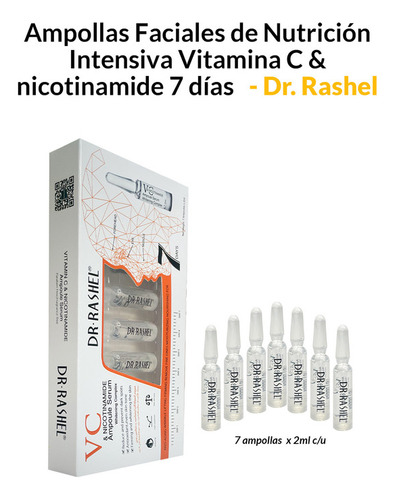 Ampollas Faciales De Nutrición Vitamina C & Nicotinamide 7d