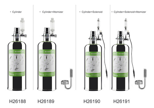 Imagen 5 de 6 de Kit De Sistema De Generador De Co2 De Doble Acuario De 2l