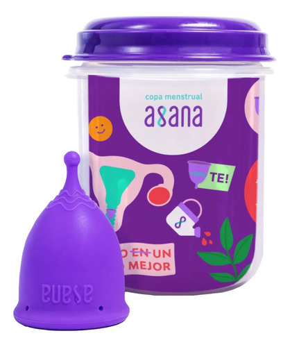 Copita Menstrual Asana Vaso Esterilizador Copa Reutilizable Color Talle Standard