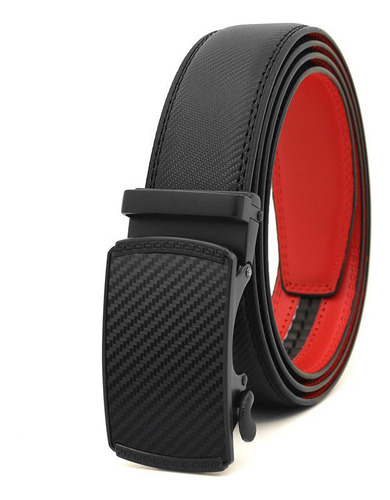 Cinturón Clásico Con Hebilla Automática De Cuero Para Hombre