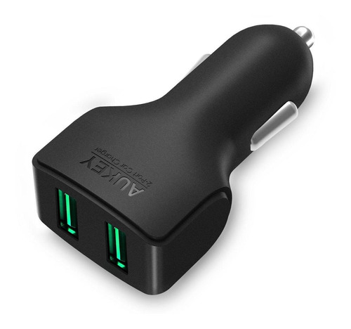 Aukey Cargador De Vehículo 2 Puertos Usb Aipower Negro - Cc-