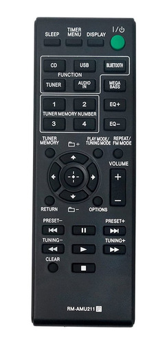 Control Remoto Rm-amu211 Para Sony Hcd-ecl99bt Mhc-ecl99bt 