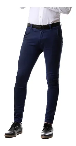 Pantalon De Vestir Azul Noche MercadoLibre