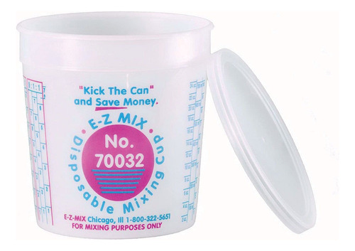 Lid E-z Mix 70032 L, 1 Cuarto De Galón Para Taza De 32 Oz, P