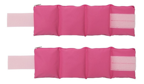 Kit Rosa Colchoneta Tobilleras Pesas 2 Kgs Combo Mancuernas