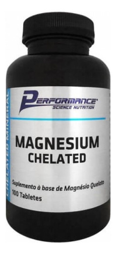 Magnesium Chelated 100 Tabletes Performance Nutrition